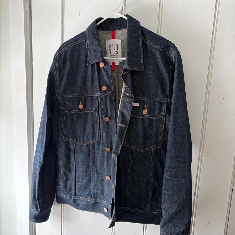 Topo Designs Men's Dark Blue Denim Jacket
